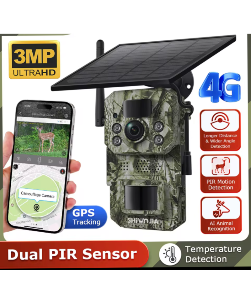 Fotopułapka H81 GPS 4G – Kamera Leśna z Detekcją Ruchu, GPS i Zdalnym Sterowaniem
