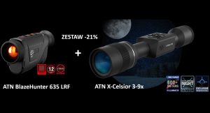 Zestaw ATN BlazeHunter 635 LRF + ATN X-Celsior 3-9x PROMOCJA 2w1