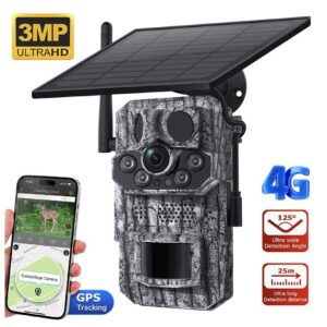 Fotopułapka H80 GPS 4G – Kamera Leśna z Detekcją Ruchu, GPS i Zdalnym Sterowaniem